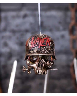 Slayer Totenschädel Christbaumkugel -FaschingFreude Verkäufe slayer totenkopf weihnachtskugel slayer totenschaedel christbaumkugel slayer skull hanging ornament 54560 07