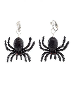Spinnen Ohrringe -FaschingFreude Verkäufe spinnen ohrringe spider earrings halloween kostuemzubehoer kostuemschmuck 14013 02