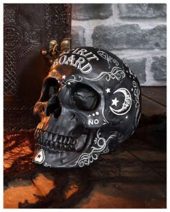Spirit Board Ouija Totenkopf -FaschingFreude Verkäufe spirit board ouija totenschaedel hexenbrett skull deko spirit board wicca skull decor halloween und gothic deko 50985 7