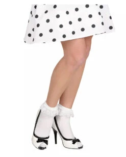 Weiße Rüschen-Socken -FaschingFreude Verkäufe spitzensoeckchen weiss rueschensoeckchen 27028 03