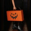 Creepy Pumpkin Vintage Koffer Orange