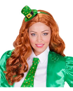 Mini Hut-Haarreifen Für St. Patricks Day -FaschingFreude Verkäufe st patricks day haarreif mit mini hut gluecksbringer haarschmuck irischer feiertag kopfschmuck 29863 03