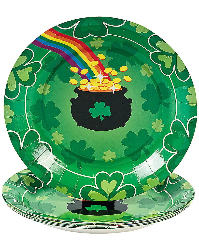 St. Patricks Day Dessert Pappteller 8 St. 3 St. Patricks Day Dessert Pappteller 8 St.