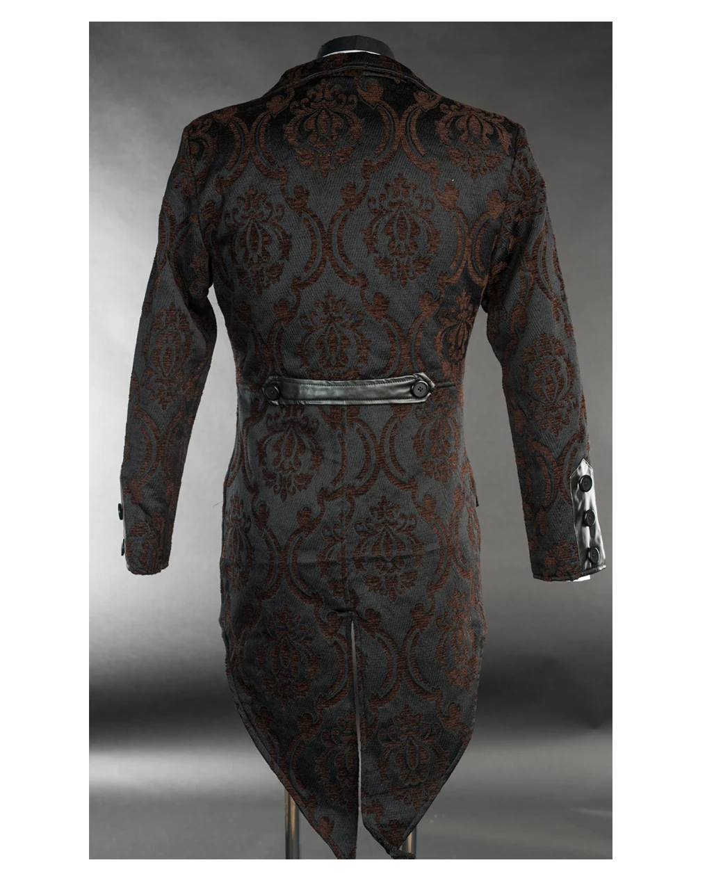 Steampunk Brokat Frack Mit Schwalbenschwanz 4 Steampunk Brokat Frack Mit Schwalbenschwanz – Bild 2