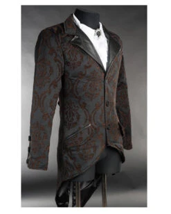 Steampunk Brokat Frack Mit Schwalbenschwanz 7 Steampunk Brokat Frack Mit Schwalbenschwanz -FaschingFreude Verkäufe steampunk brokat jacket mit schwalbenschwanz steampunk brocade tailcoat 39123 03