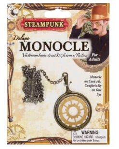 Steampunk Monokel Gold