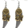 Steampunk Flügel Ohrringe -FaschingFreude Verkäufe steampunk ohrringe mit fluegel steampunk kostuemschmuck steampunk earrings with wings 29384 1