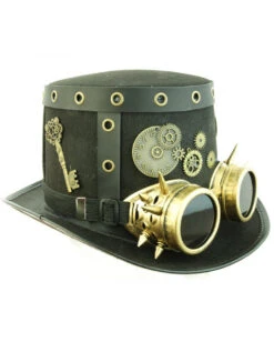 Steampunk Hut Mit Fliegerbrille 6 Steampunk Hut Mit Fliegerbrille -FaschingFreude Verkäufe steampunk zylinder mit fliegerbrille steampunk hut steampunk kostuem kostuem zubehoer kostuem accessoires 53418 2