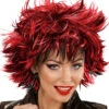 Steamy Damenperücke Schwarz-Rot Für Karneval