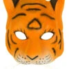 Tiger Halbmaske -FaschingFreude Verkäufe tiger gesichtsmaske tiger halbmaske raubkatze kostuem zubehoer grosskatze maskierung 8801338