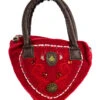 Trachtentasche Tirol Rot -FaschingFreude Verkäufe tiroler damenhandtasche in herzform trachten handtasche fuer damen rote herz tasche 24863