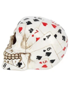 Totenkopf Mit Pokerkarten Design -FaschingFreude Verkäufe totenkopf mit pokerkarten design totenschaedel mit spielkarten motiv dead mans hand skull 17099 03