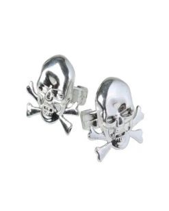 Totenschädel Fingerringe 12 St.