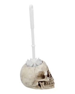 Totenschädel Toilettenbürstenhalter Mit Bürste 16cm -FaschingFreude Verkäufe totenkopf toilettenbuerstenhalter totenschaedel toilettenbuerstenhalter skull toilet brush holder 53386 06