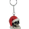 Schlüsselanhänger Totenkopf Weihnachtsmann -FaschingFreude Verkäufe totenkopf weihnachtsmann schluesselanhaenger santa claus skull keychain 29413