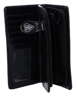 Totenkopf Tarot Geldbörse 18,5cm -FaschingFreude Verkäufe totenschaedel tarot geldboerse totenkopf tarot geldbeutel skull tarot wallet gothic accessoire 51014 05