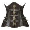 Brokat Unterbrustkorsett -FaschingFreude Verkäufe unterbrustkorsett steampunk braun steampunk korsett kunsleder korsett steampung underbust corset 38482