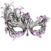 Augenmaske Mit Strass Violett/schwarz -FaschingFreude Verkäufe venezianische metall maske filigrane verschnoerkelte metall maske venetian metal mask 25153