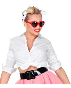 Vinyl Gürtel Schwarz -FaschingFreude Verkäufe vinyl guertel schwarz hippie guertel hippie kostuem zubehoer 22946 02