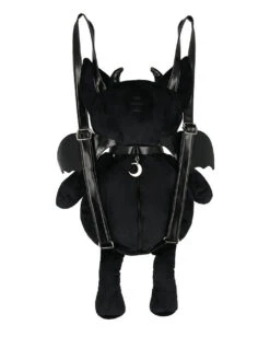 Violet Dämonia Katzen Rucksack Aus Plüsch -FaschingFreude Verkäufe violet daemonia katzen pluesch rucksack violet demonic kitty plush backpack gothic merchandise 50584 03