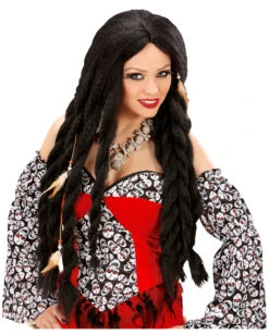 Voodoo Priester/in Perücke Schwarz