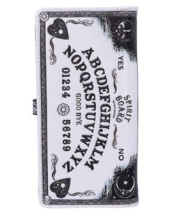 Weißer Ouija Brett Geldbeutel -FaschingFreude Verkäufe weisse ouija brett geldboerse white spirit board purse gothic accessoire wicca accessoire 51135 03