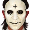 PVC Maske Mit Kreuz Weiß -FaschingFreude Verkäufe weisse pvc maske mit kreuz 37984