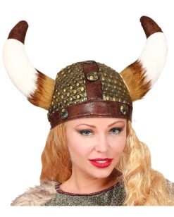 Faxe Wikinger Helm In Lederoptik Mit Kunstfell -FaschingFreude Verkäufe wikinger helm faxe mit kunstfell in lederoptik 38111 02