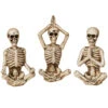 3 Yoga Skelett Figuren 8cm -FaschingFreude Verkäufe yoga skelett figuren 3er set 8cm yoga skeleton figures set of 3 gothic deko 54671