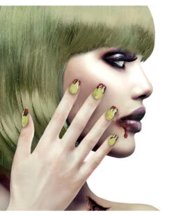 Zombie Fingernägel Selbstklebend 12 St.