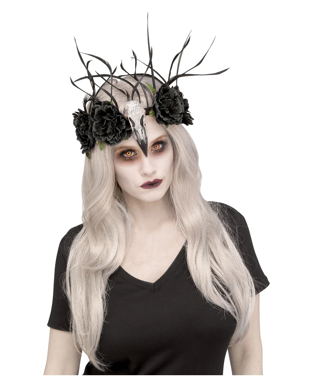 Kopfschmuck Geister Raben Königin 3 Kopfschmuck Geister Raben Königin