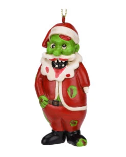 Zombie Nikolaus Christbaumkugel 8,9cm